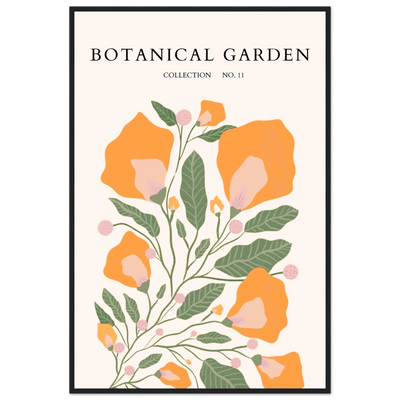 Botanical Garden Collection Framed Poster – Warm Floral Art Print | Ready-to-Hang in Various Sizes & Frame Styles - Vibrantwalls