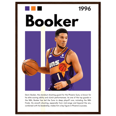 Devin Booker Phoenix Suns Modern Art Print - Vibrantwalls