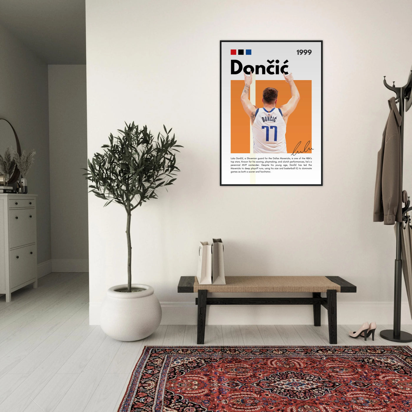 Luka Dončić El Matador Mavericks Framed Poster Vibrantwalls