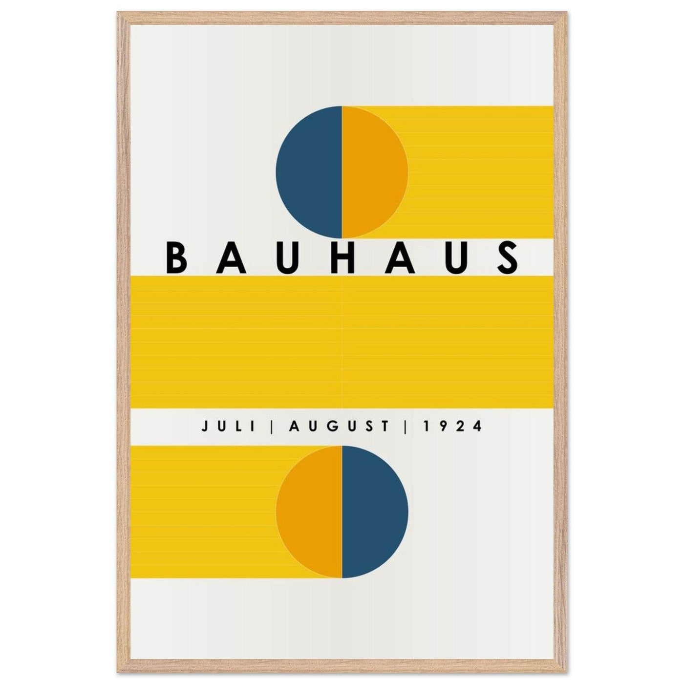 Bauhaus Blue Tunnel Geometric - Vibrantwalls