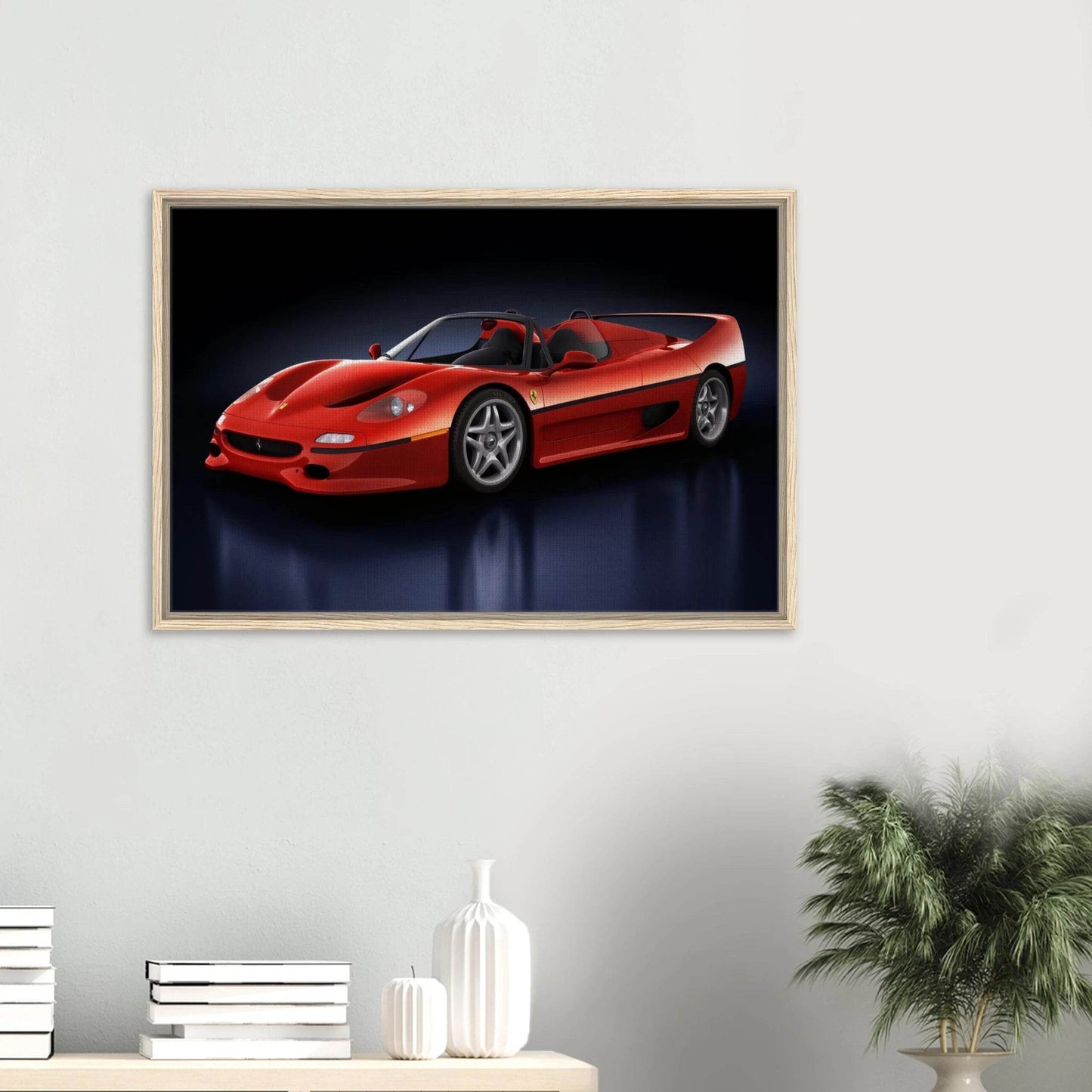Ferrari F50 Wall Art F40 Enzo 458 488 SF90 Ferrari Cars Poster - Vibrantwalls