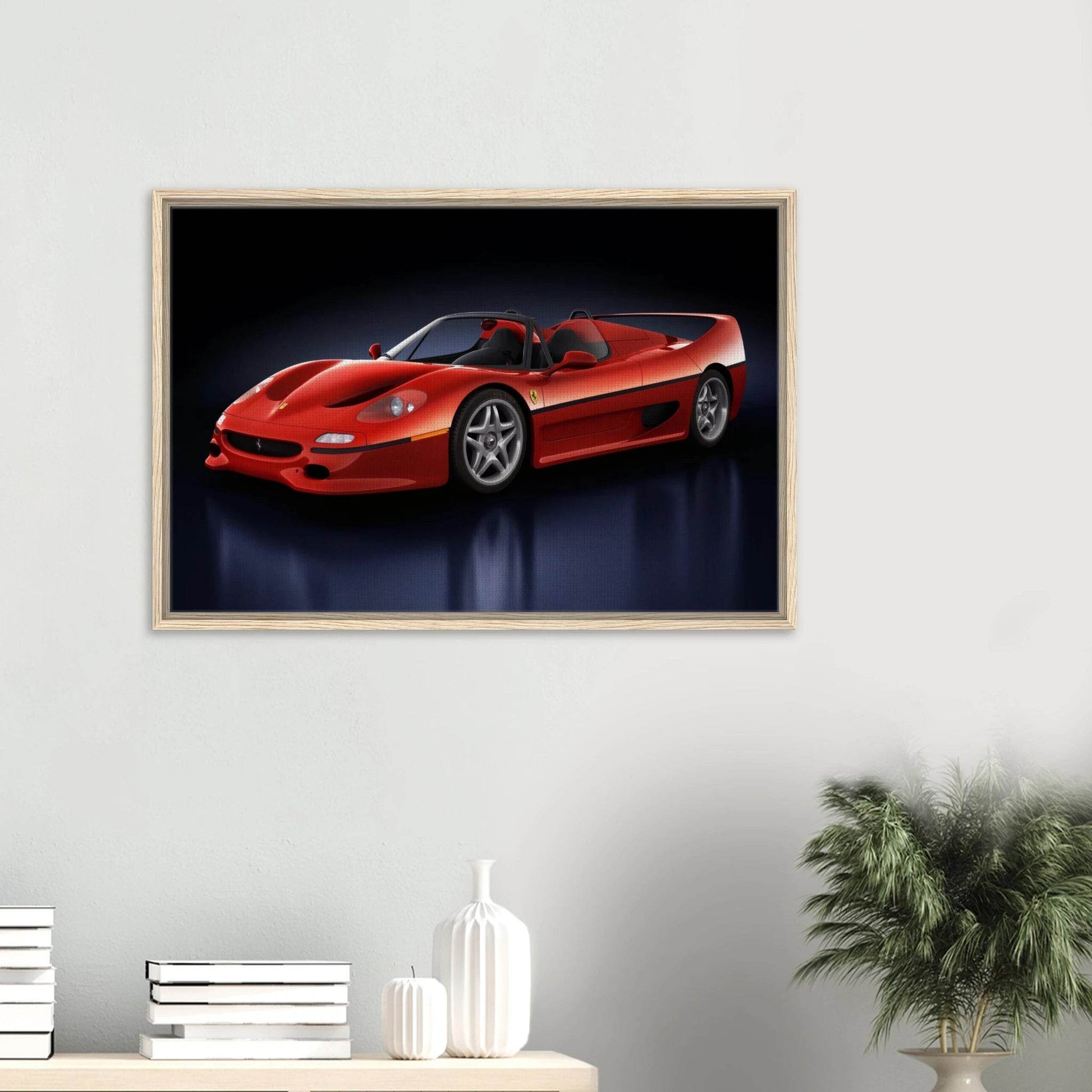 Ferrari F50 Wall Art F40 Enzo 458 488 SF90 Ferrari Cars Poster - Vibrantwalls