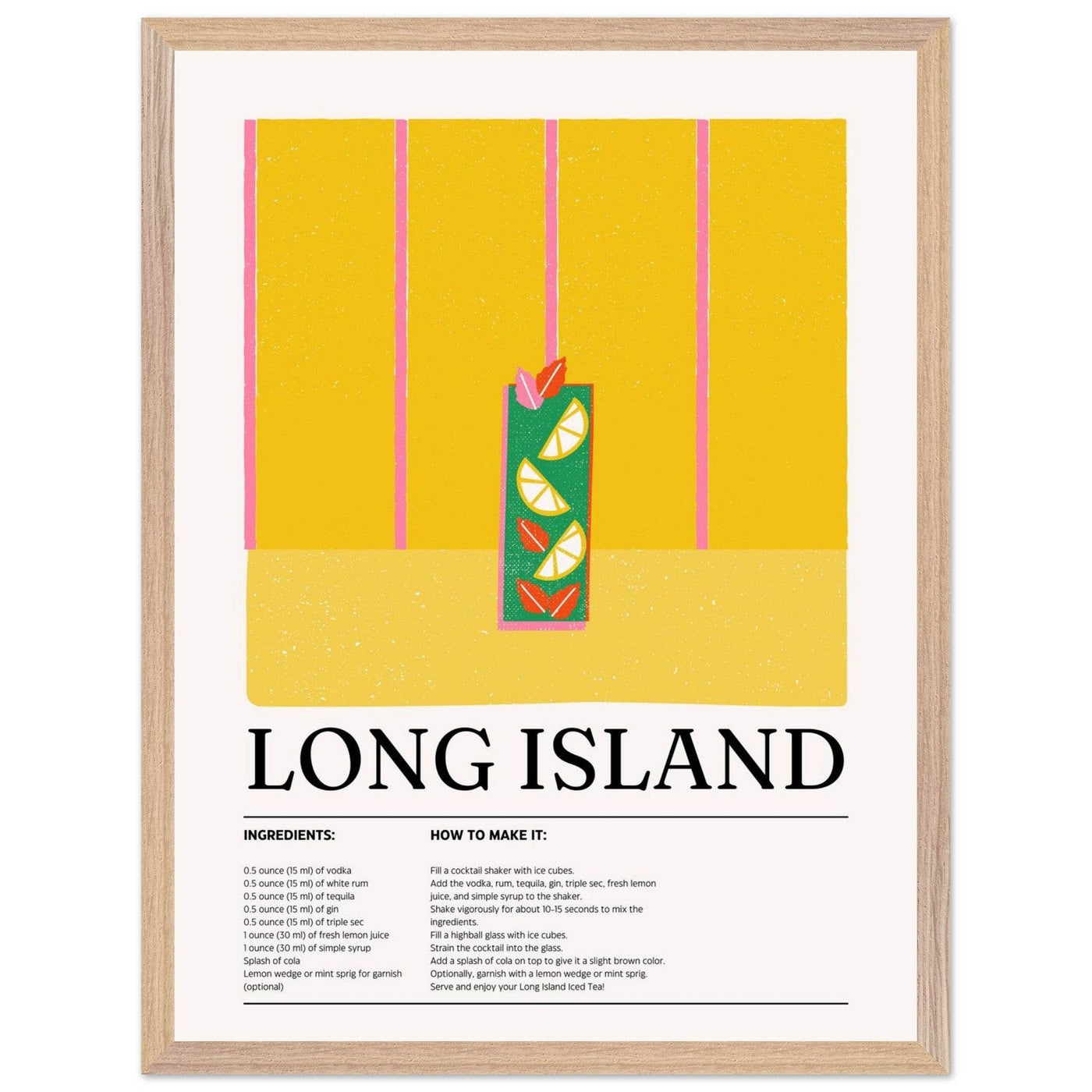 Long Island Iced Tea Recipe Party Drink - Vibrantwalls