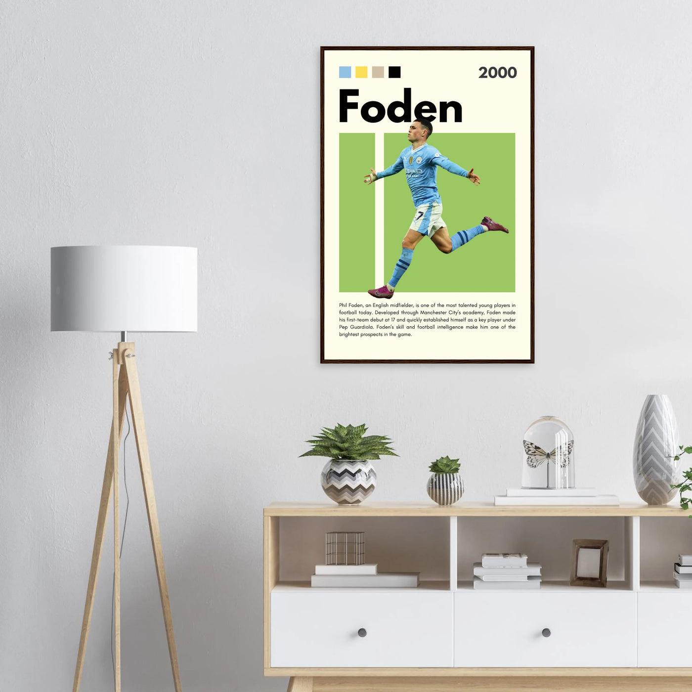 Phil Foden Manchester City Football Legend Poster Vibrantwalls