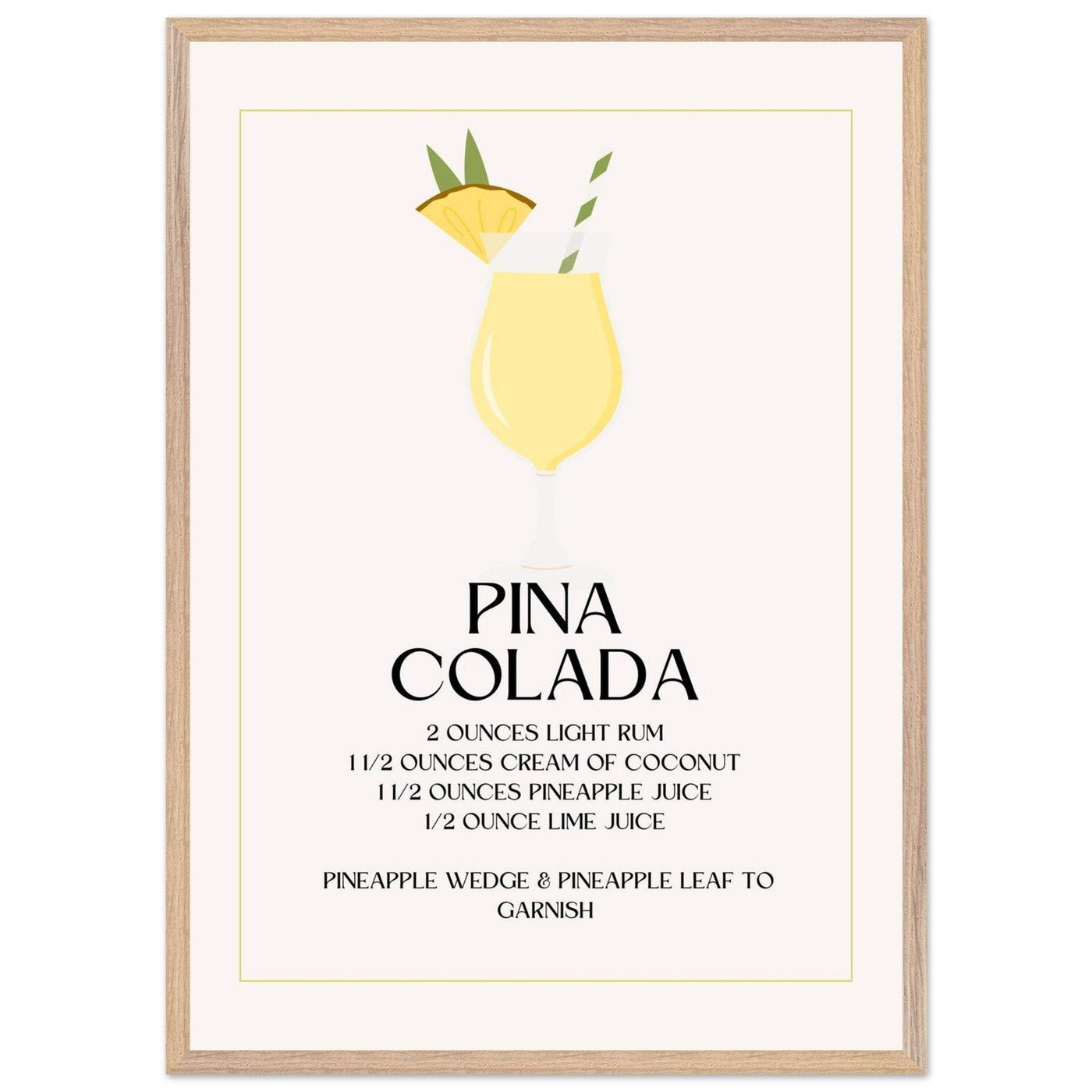 Pina Colada Cocktail Recipe - Vibrantwalls