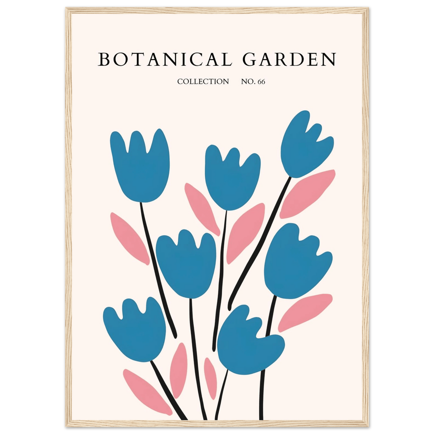 Abstract Botanical Garden Framed Poster – Modern Floral Art Print | Ready-to-Hang in Various Sizes & Frames - Vibrantwalls