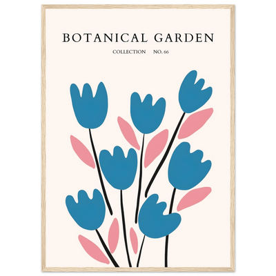 Abstract Botanical Garden Framed Poster – Modern Floral Art Print | Ready-to-Hang in Various Sizes & Frames - Vibrantwalls