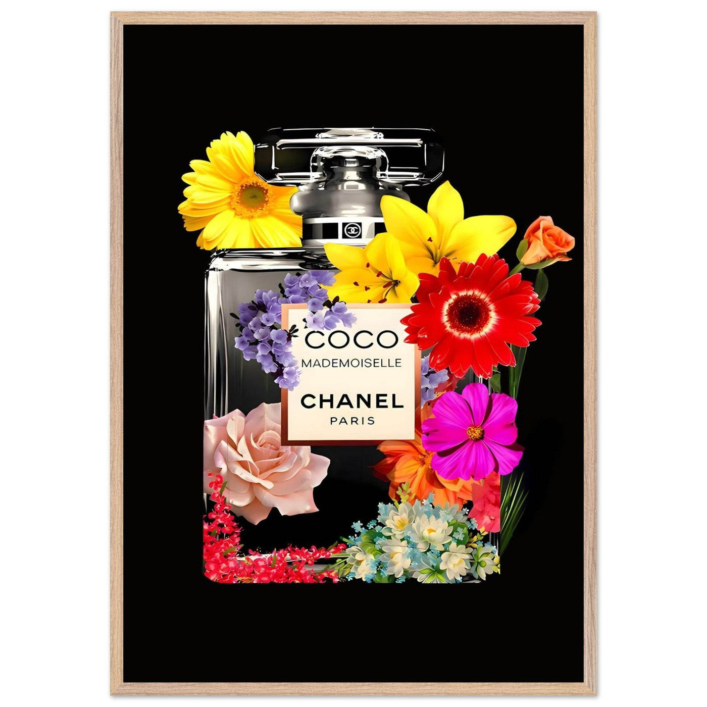 Vibrant Coco Mademoiselle Floral Art Print - Premium Framed Wall Decor in Your Choice of Size & Finish - Vibrantwalls