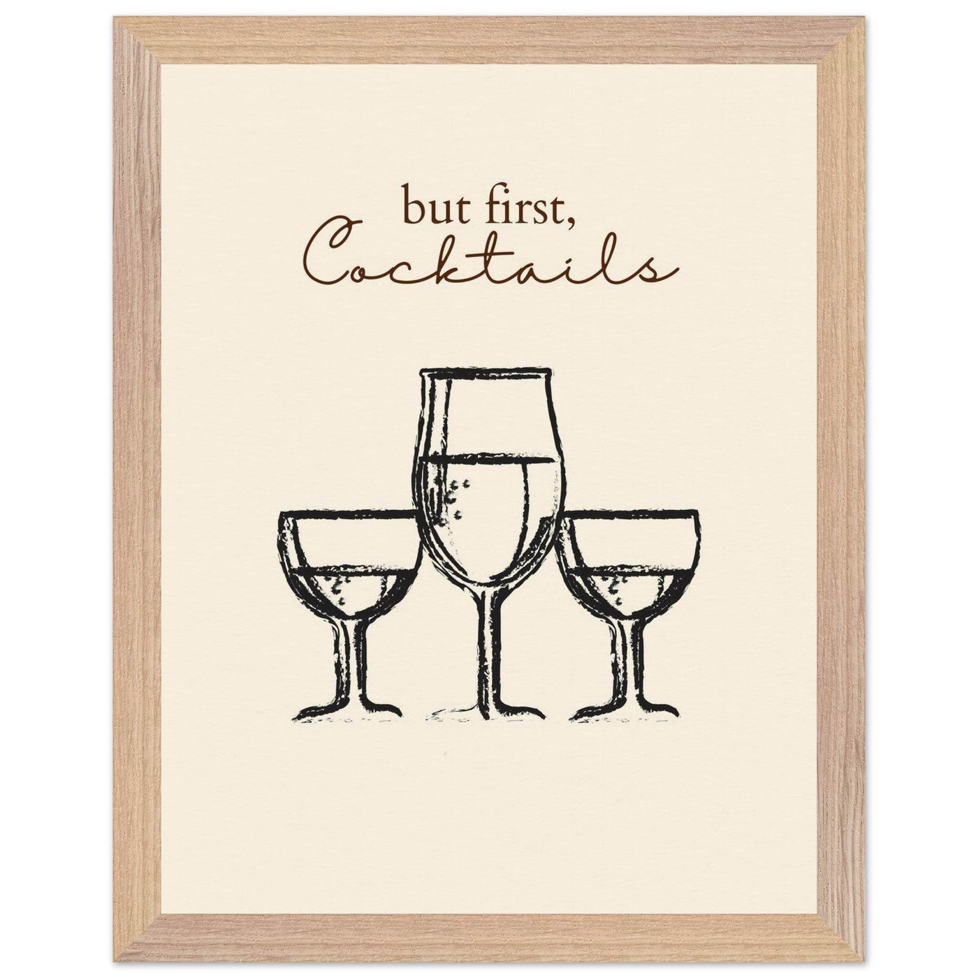 But First Cocktails - Vibrantwalls