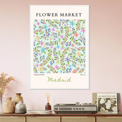 Flower Market Collection Framed Poster – Whimsical Floral & Berry Art Prints | Ready-to-Hang in Various Sizes - Vibrantwalls