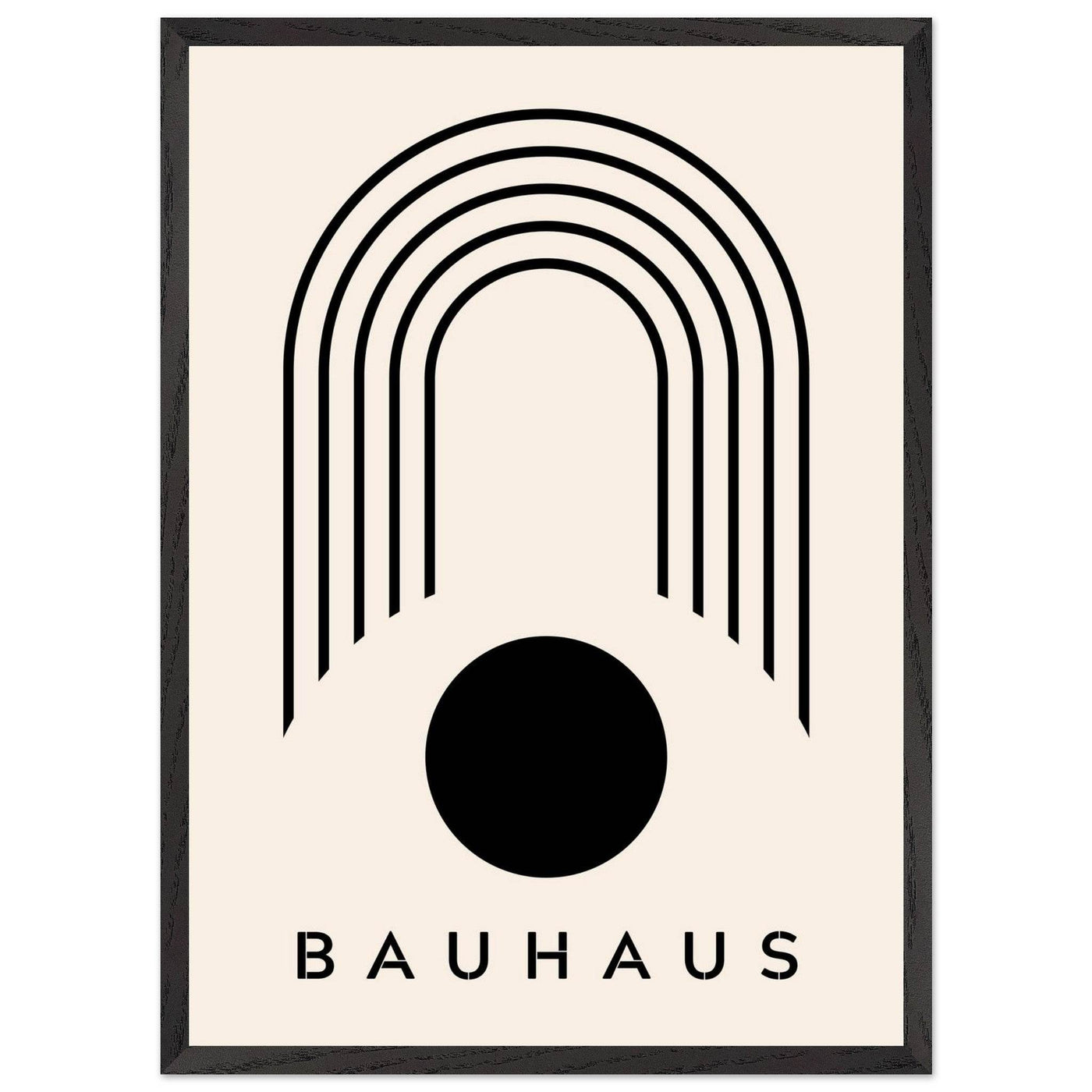 Bauhaus Black & Beige - Vibrantwalls