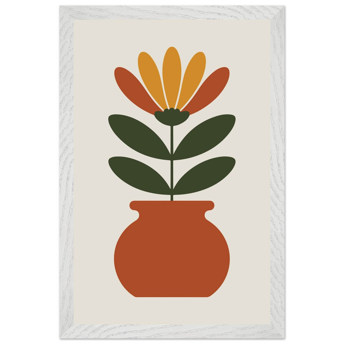 Floral Pot Art - Vibrantwalls