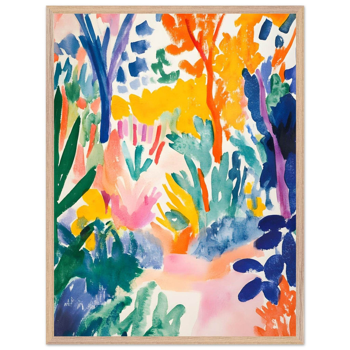 Vibrant Abstract Garden - Vibrantwalls