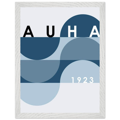 Bauhaus-Style Abstract Poster - The Blue Tunnel Modern Art Print in Various Sizes & Finishes - Vibrantwalls