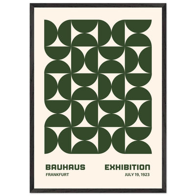 Bauhaus Forest Green & Cream Modern - Vibrantwalls