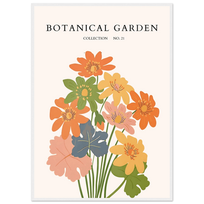 Botanical Garden Collection No. 21 Framed Poster – Vibrant Floral Art Print | Ready-to-Hang in Your Choice of Frame - Vibrantwalls