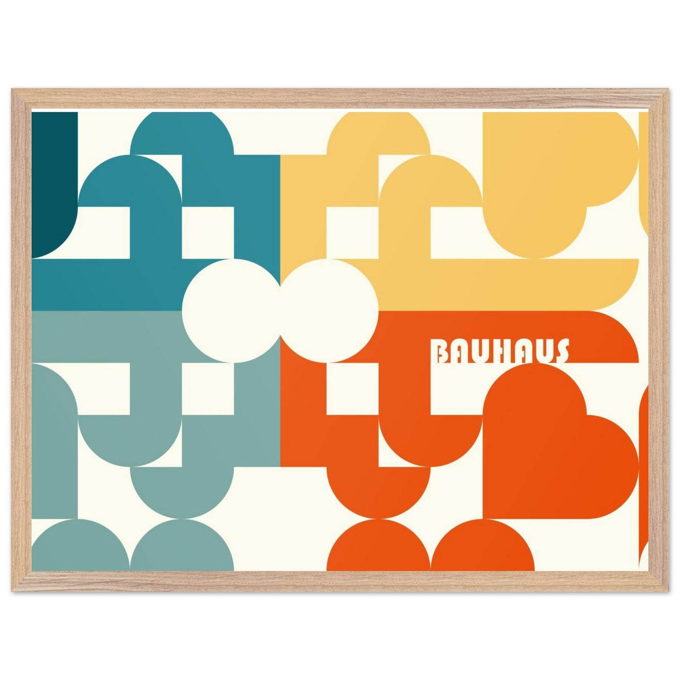 Bauhaus-Style Abstract Geometric Art - Vibrantwalls