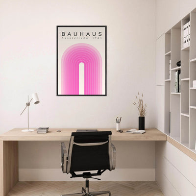 Bauhaus Pink Gradient Arch - Vibrantwalls