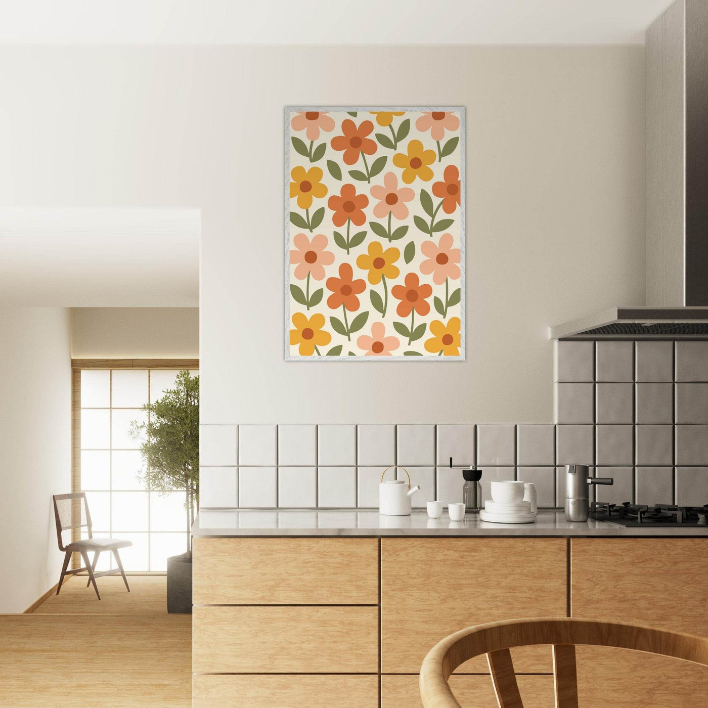 Retro Floral Dream - Vibrantwalls