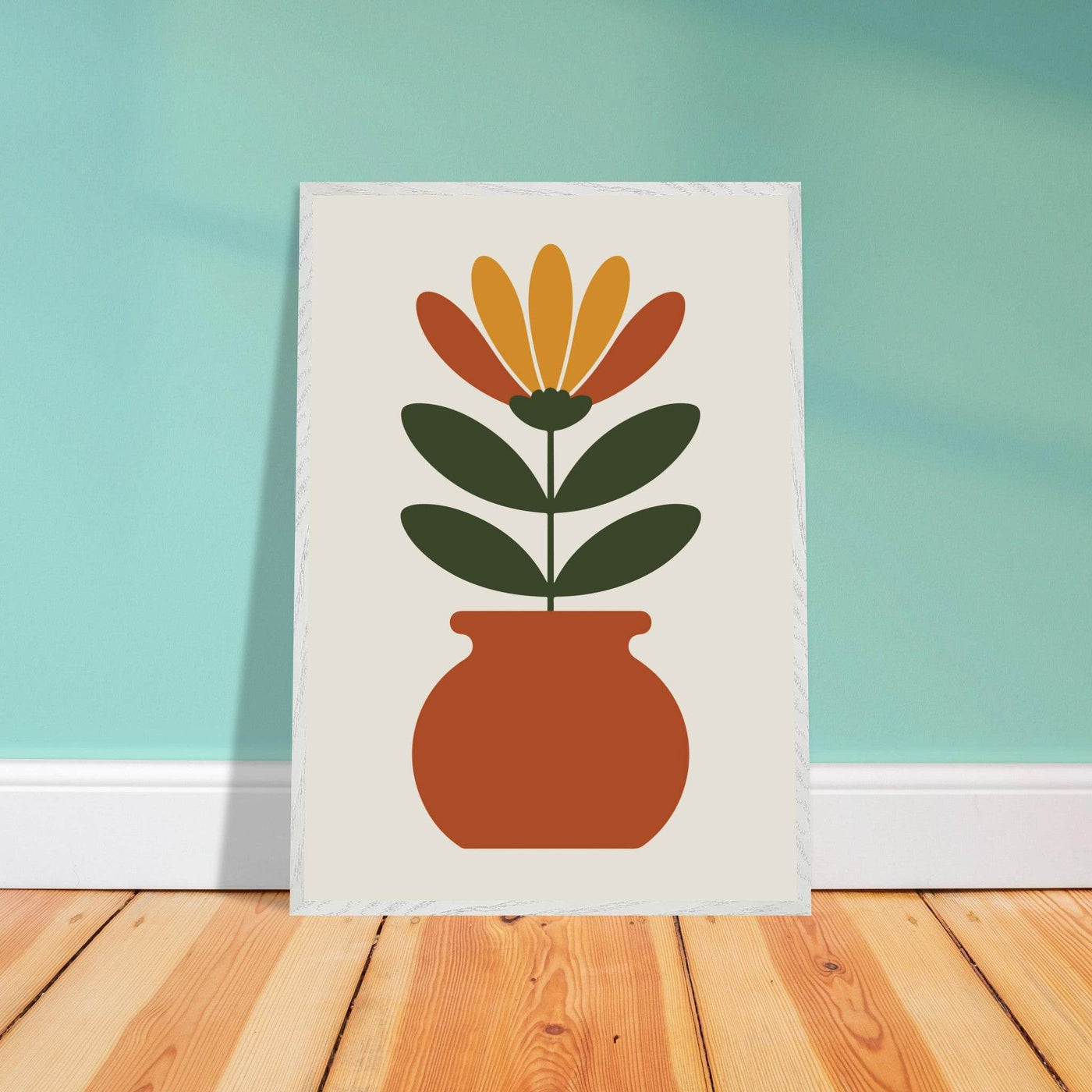 Floral Pot Art - Vibrantwalls