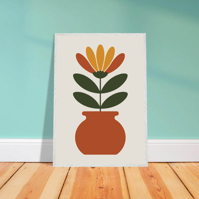 Floral Pot Art - Vibrantwalls
