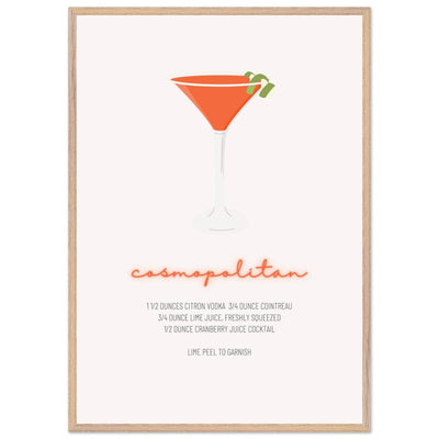 Cosmopolitan Cocktail Recipe Pink Vodka Cranberry Drink - Refreshing Cocktail Delight - Vibrantwalls