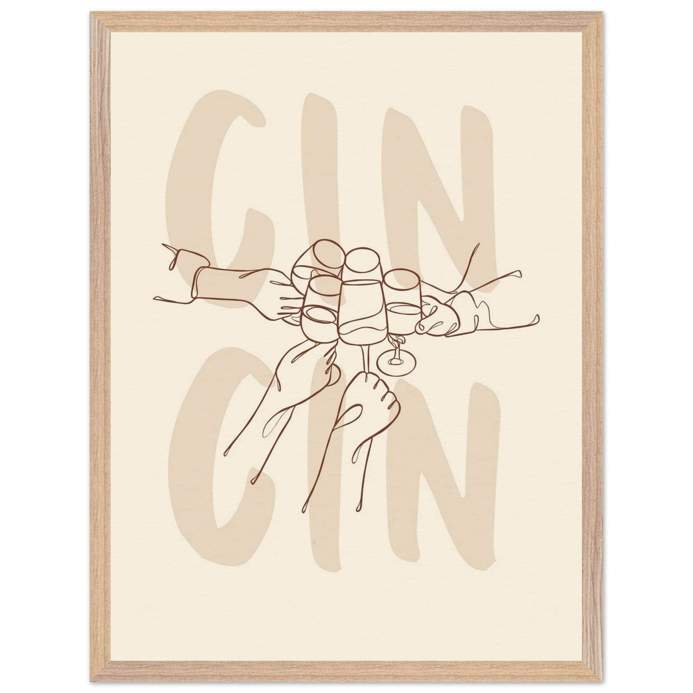 Framed Gin Quote Artwork for Gin Lovers - Perfect Decor for Home or Bar - Vibrantwalls
