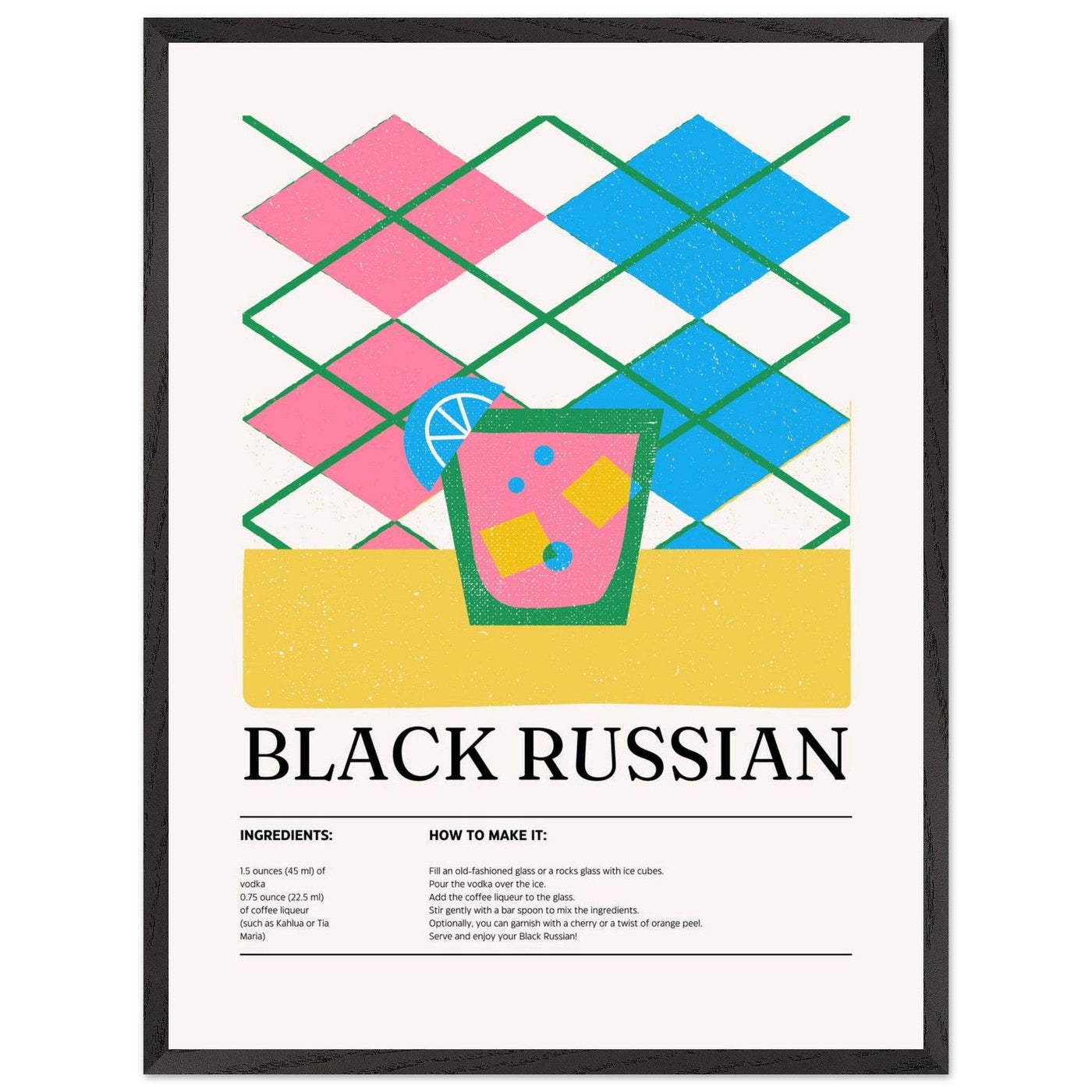 Black Russian Cocktail Recipe - Vibrantwalls