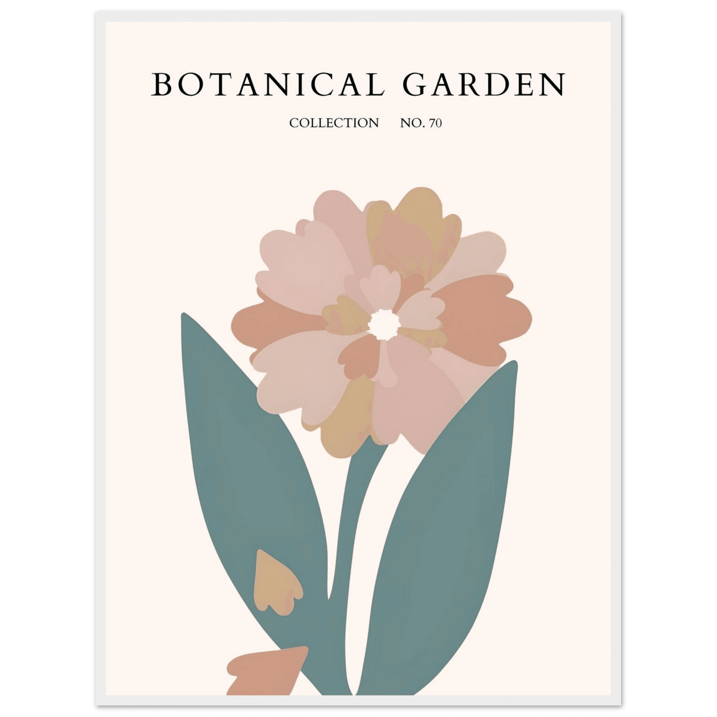 Botanical Garden Framed Poster – Gentle Floral Art Print | Soft Palette Home Decor | Ready-to-Hang - Vibrantwalls