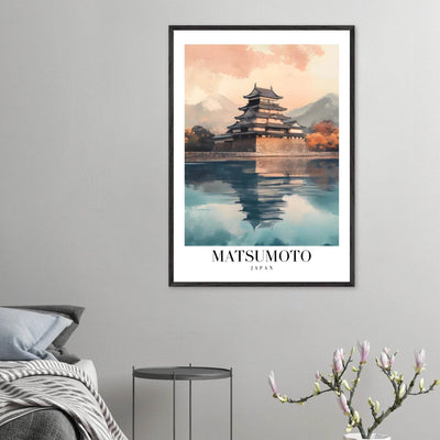 Matsumoto Japan Framed Poster – Serene Travel Wall Art with Wooden Frame - Vibrantwalls