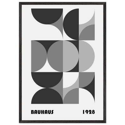 Bauhaus 1928 - Geometric Monochrome - Vibrantwalls