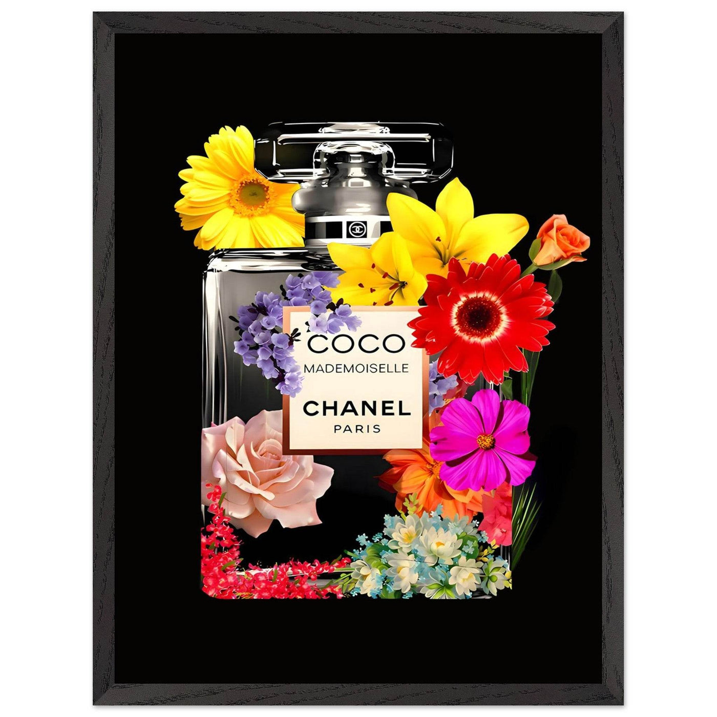 Vibrant Coco Mademoiselle Floral Art Print - Premium Framed Wall Decor in Your Choice of Size & Finish - Vibrantwalls