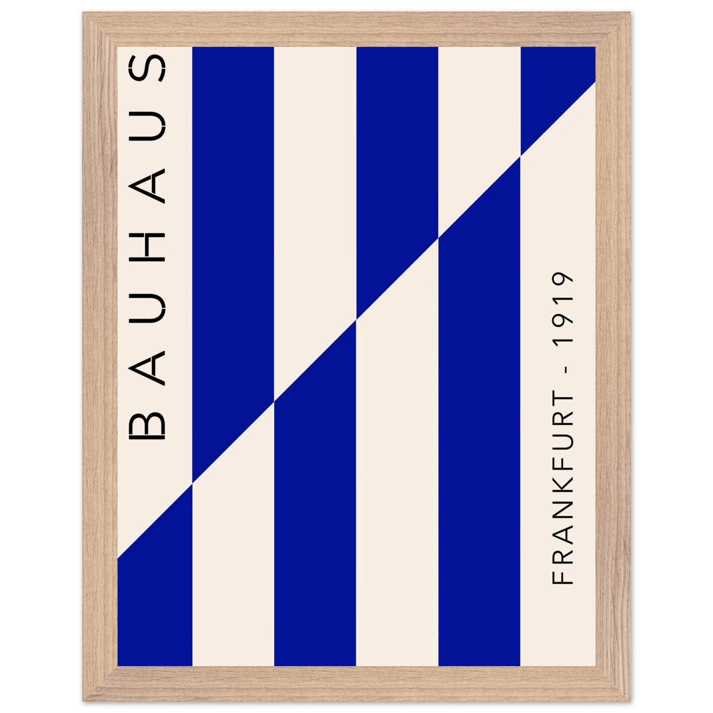 Bauhaus Ausstellung 1923 Blue & Cream - Vibrantwalls