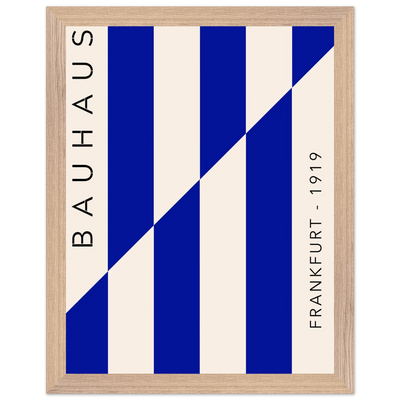 Bauhaus Ausstellung 1923 Blue & Cream - Vibrantwalls