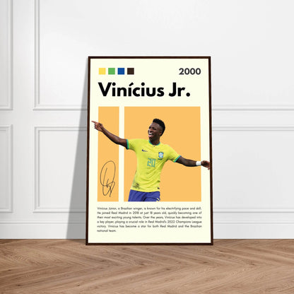 Vinicius Jr. Brazil Soccer Football Legends Poster Wall Art - Vibrantwalls