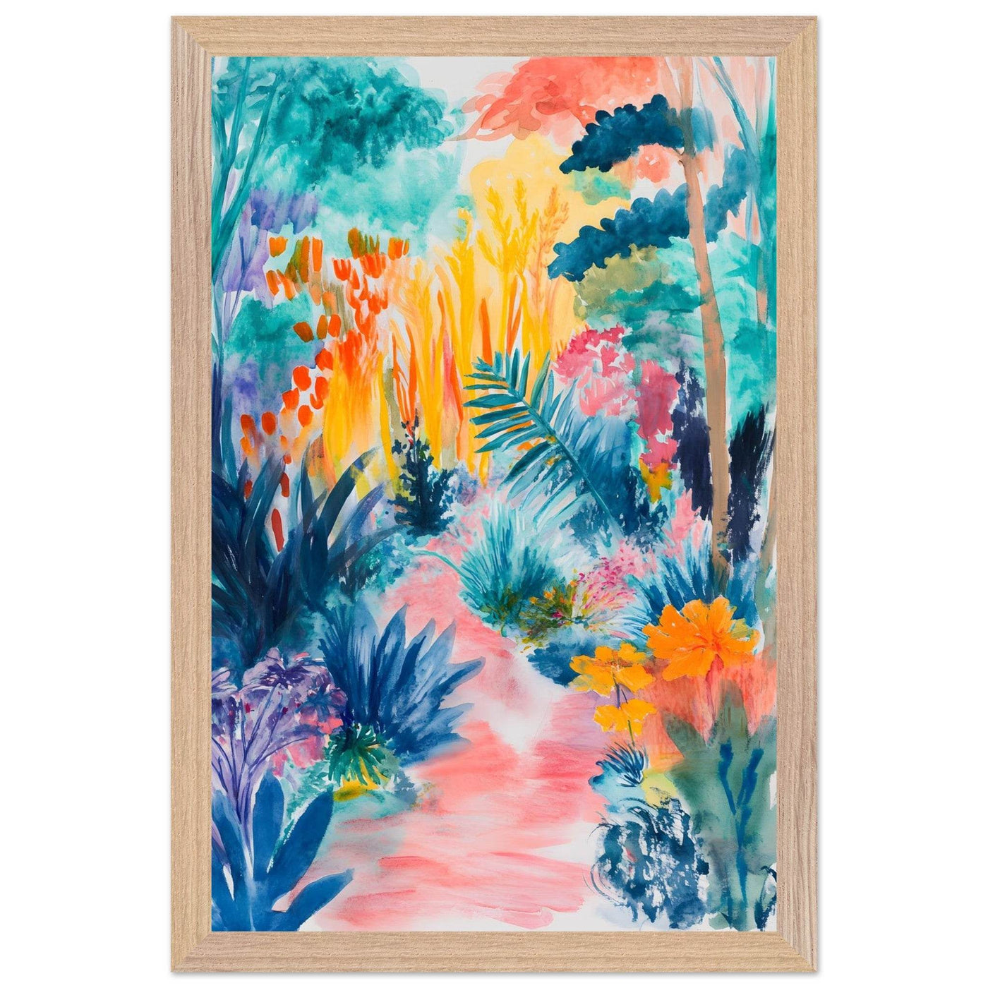 Abstract Tropical Garden Matisse I - Vibrantwalls