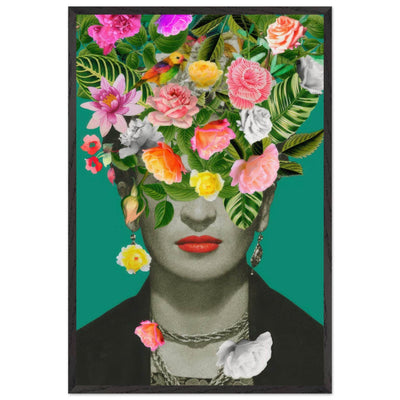 Floral Frida Artwork - Vibrant and Inspiring Home Decor - Vibrantwalls