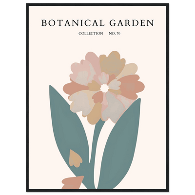 Botanical Garden Framed Poster – Gentle Floral Art Print | Soft Palette Home Decor | Ready-to-Hang - Vibrantwalls