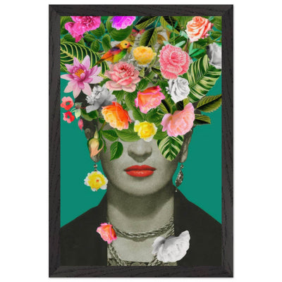 Floral Frida Artwork - Vibrant and Inspiring Home Decor - Vibrantwalls