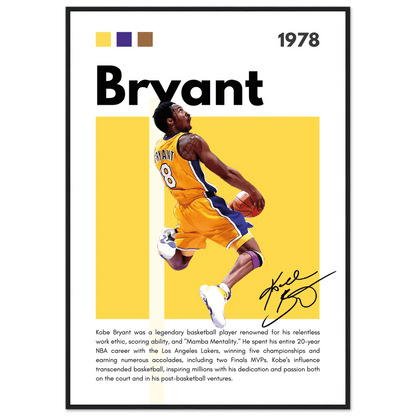 Kobe Bryant Number 24 Lakers Modern Print - Vibrantwalls