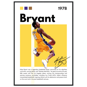 Kobe Bryant Number 24 Lakers Modern Print - Vibrantwalls