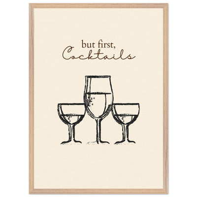But First Cocktails - Vibrantwalls