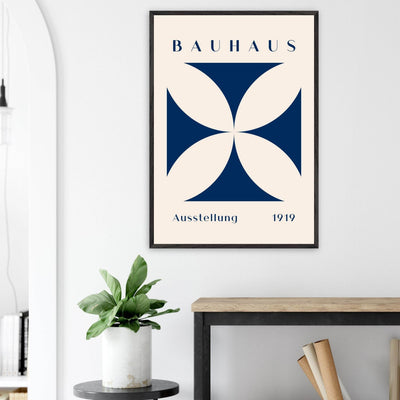 Bauhaus Exhibition 1919 - Navy Cream - Vibrantwalls