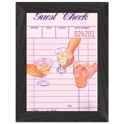 Retro Bar Tab Cocktail Recipe - Vibrantwalls
