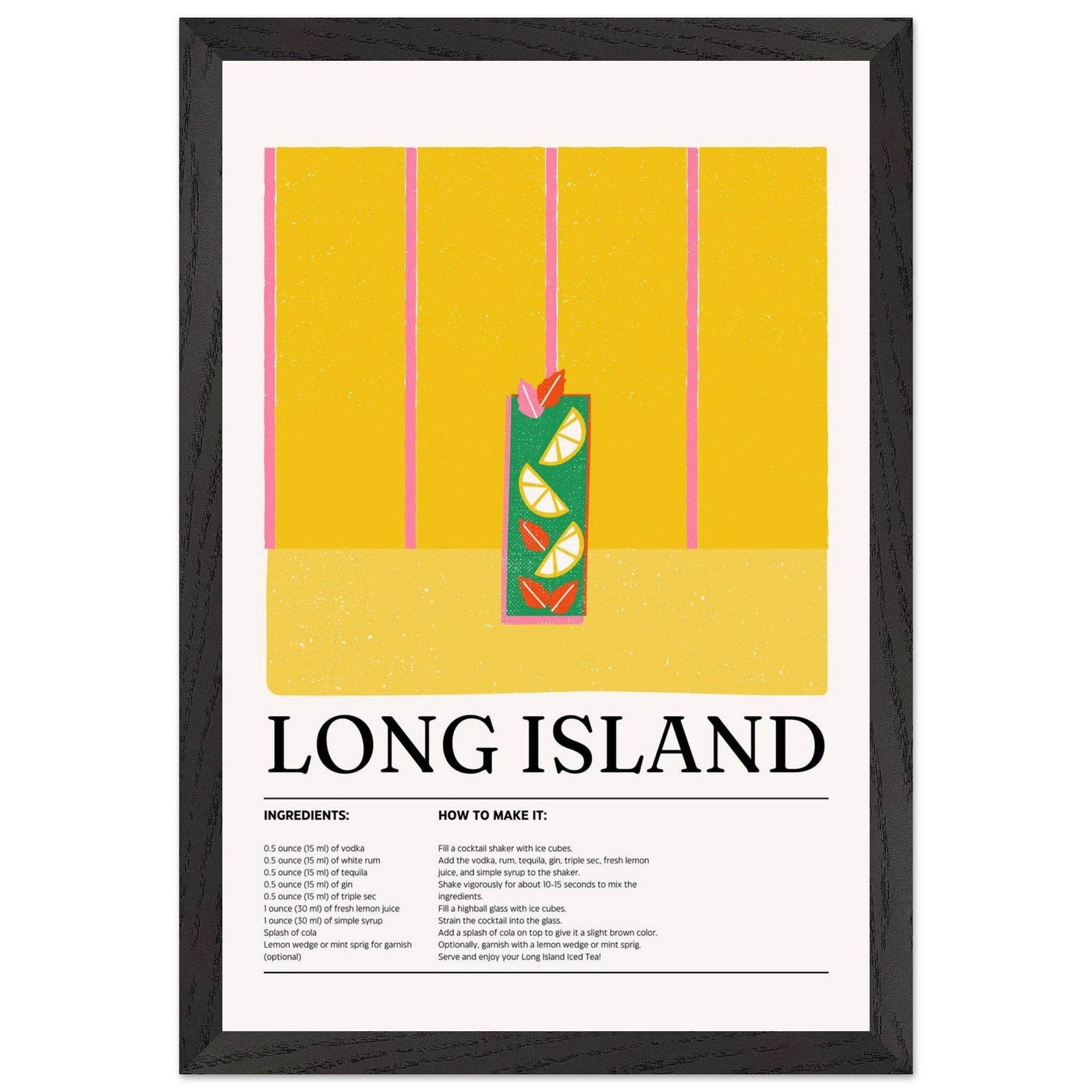 Long Island Iced Tea Recipe Party Drink - Vibrantwalls