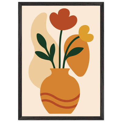Abstract Floral Vase - Vibrantwalls
