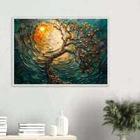 Golden Sunset Emerald Tree of Life Jewelry - Vibrantwalls