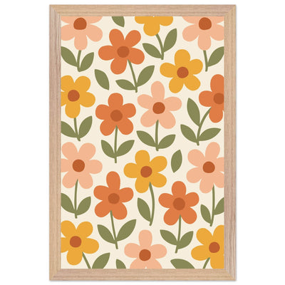 Retro Floral Dream - Vibrantwalls