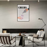 Cheers Cocktail Toast Wall Art - Vibrantwalls