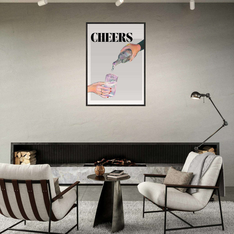 Cheers Cocktail Toast Wall Art - Vibrantwalls